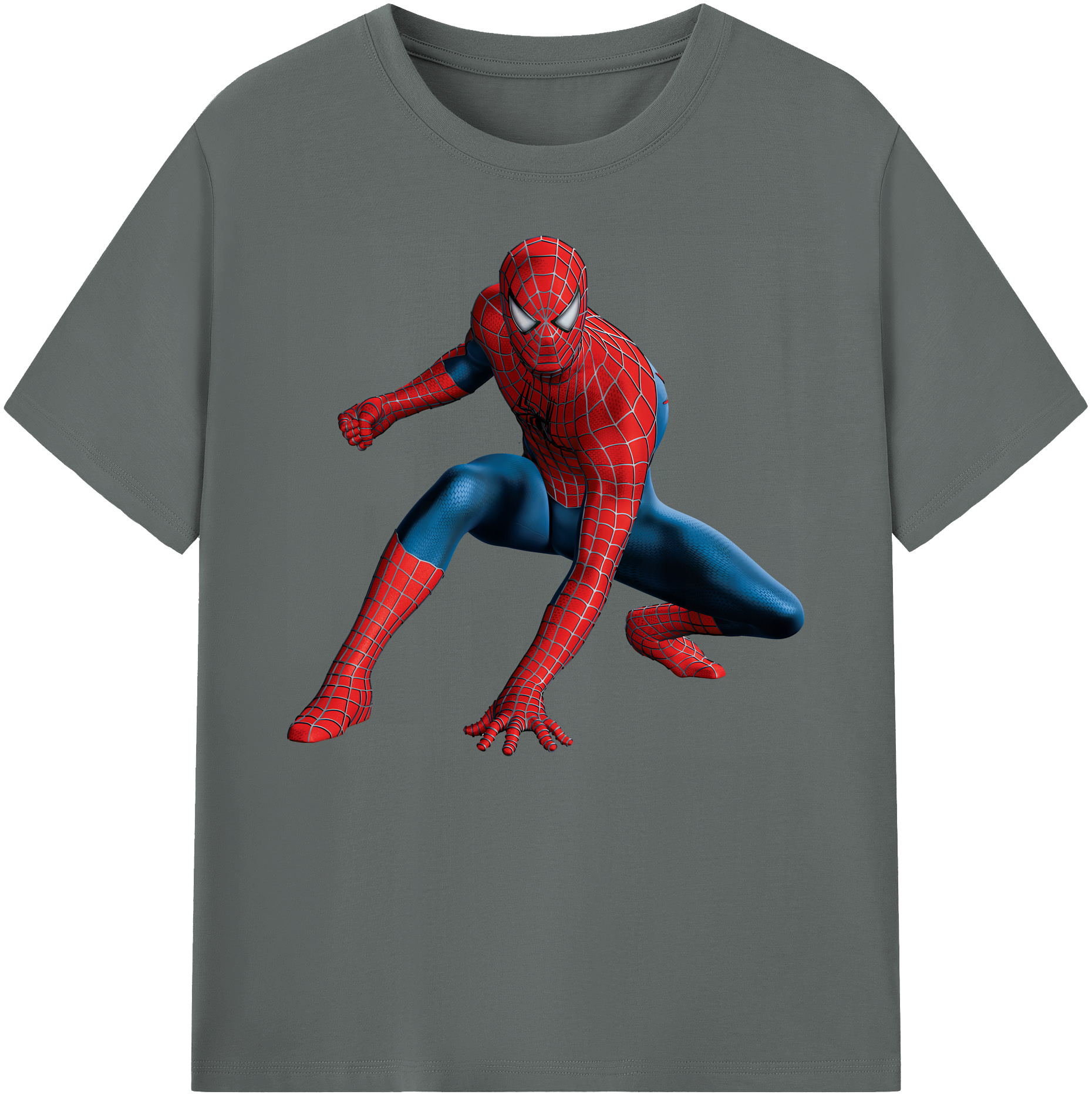 （画像用） Spider Man スパイダーマン 綿100％ メンズ半袖Tシャツ｜肌触りやわらか＆通気性